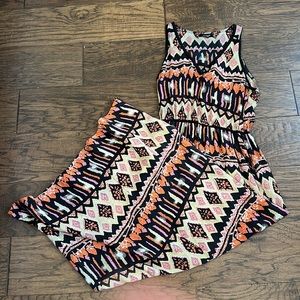 Tolani 100% Silk Printed XS Maxi Dress